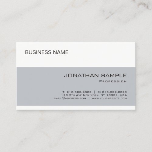 Modern Elegant Simple Professional Template Business Card