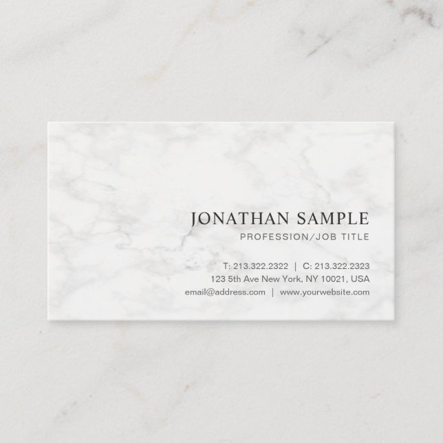 Modern Elegant Simple Professional Template Business Card (Front)
