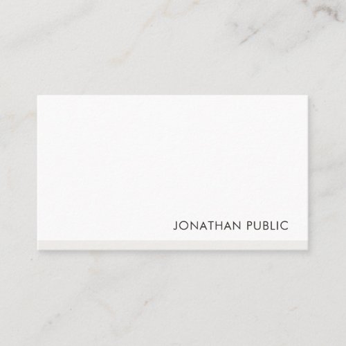 Modern Elegant Simple Professional Template Chic Business Card