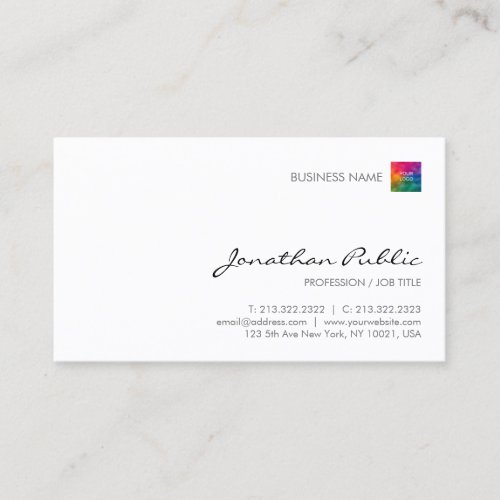 Modern Elegant Simple Professional Template Logo Business Card