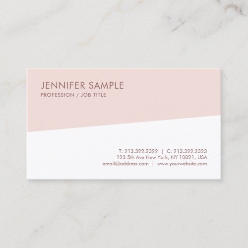 Modern Elegant Simple Professional Trendy Template Business Card