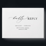 Modern Elegant Simple Return Address Wedding RSVP Envelope<br><div class="desc">Seal your wedding invitations or RSVP with the sleek elegance of our Modern Elegant Simple Return Address Wedding RSVP envelope.</div>
