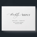 Modern Elegant Simple Return Address Wedding RSVP Envelope<br><div class="desc">Seal your wedding invitations or RSVP with the sleek elegance of our Modern Elegant Simple Return Address Wedding RSVP envelope.</div>