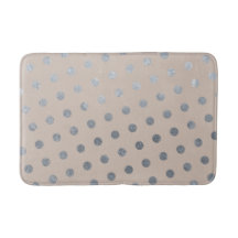 Modern Elegant Simple Taupe & Silver Polka Dots