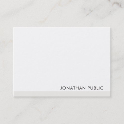 Modern Elegant Simple Template Professional Business Card