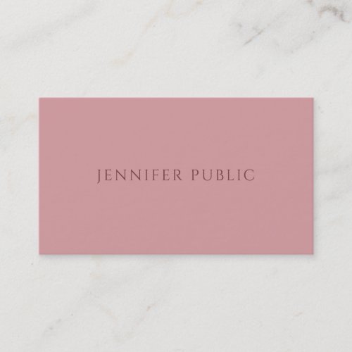 Modern Elegant Simple Template Trend Color Harmony Business Card