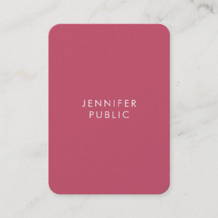 Modern Elegant Simple Template Trend Colors Silk Business Card