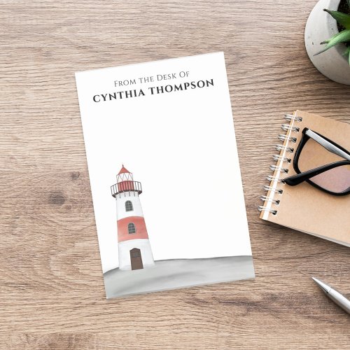Modern Elegant Simple Watercolor Lighthouse Cute Post_it Notes