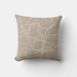 Modern elegant sketch throw pillow