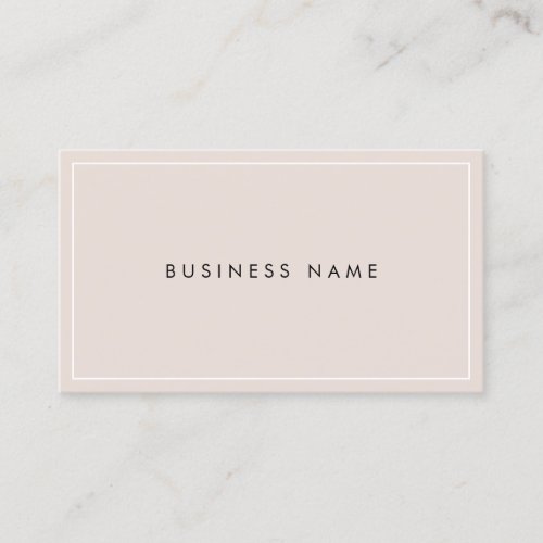 Modern Elegant Sleek Design Professional Plain Top Business Card