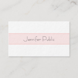 Modern Elegant Sleek Plain Luxury Professional Business Card