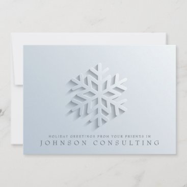 Modern Elegant Snowflake | Holiday Greetings