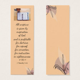 Modern Elegant Spiritual Bible Verse Bookmark