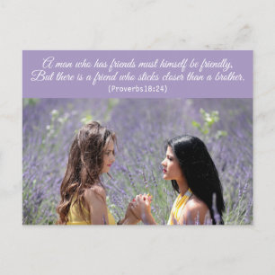 Modern Elegant Spiritual Bible Verse Postcard