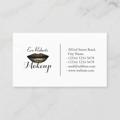 Modern elegant split sides look business card