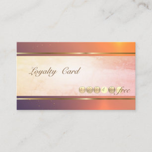 Modern Elegant ,Stripe,Dotted Loyalty Card