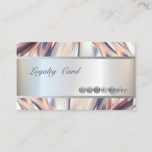 Modern Elegant, Striped Abstract Loyalty Card
