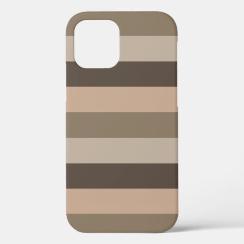 Modern elegant striped pattern iPhone 12 case