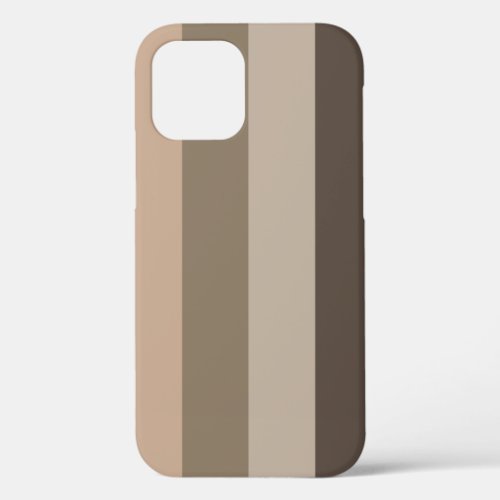Modern elegant striped pattern iPhone 12 case