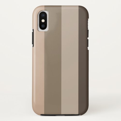 Modern elegant striped pattern iPhone x case