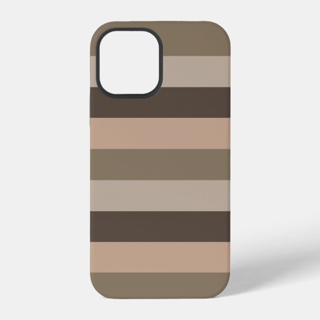 Modern elegant striped pattern iphone case (Back)
