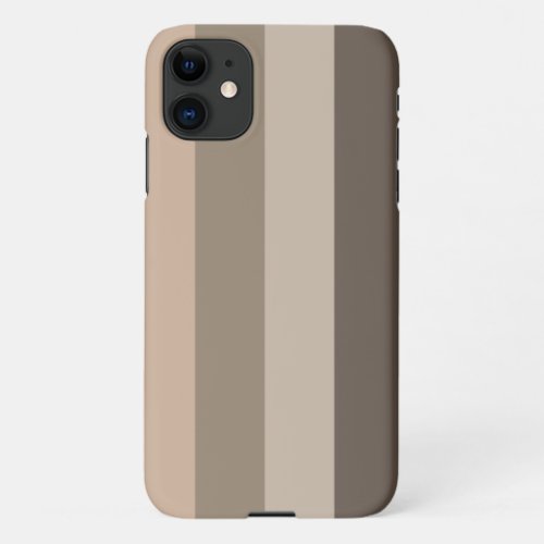 Modern elegant striped pattern iPhone 11 case