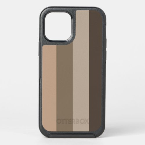 Modern elegant striped pattern OtterBox symmetry iPhone 12 case