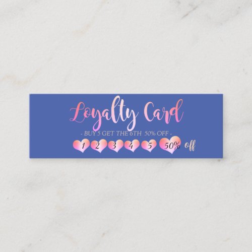 Modern Elegant Stylish Heart Loyalty Card