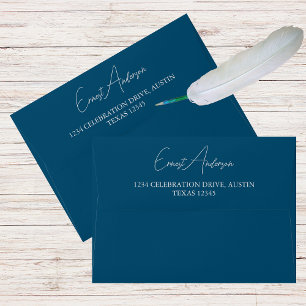 Modern Elegant Stylish Script Graduation Envelope