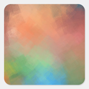 Modern Elegant Template Abstract Artwork Blank Square Sticker