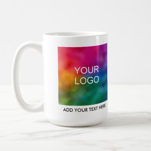 Modern Elegant Template Add Business Logo Text Coffee Mug