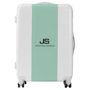 Modern Elegant Template Add Name Monogram Luggage