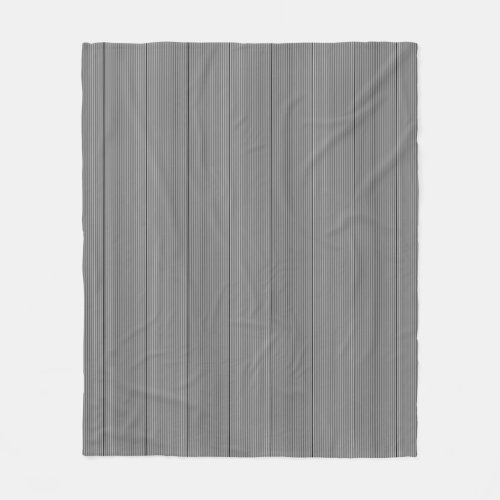 Modern Elegant Template Black White Striped Fleece Blanket