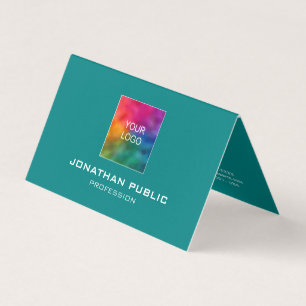 Modern Elegant Template Business Logo Here Folded Card