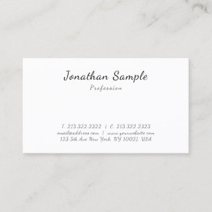 Modern Elegant Template Calligraphy Script Sleek Business Card