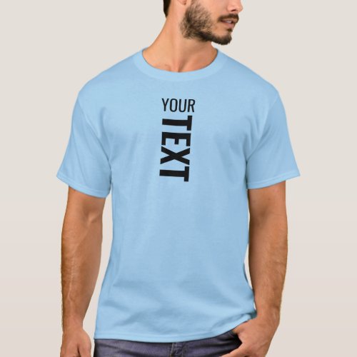 Modern Elegant Template Mens Basic Light Blue T_Shirt