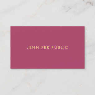 Modern Elegant Template Premium Silk Finish Simple Business Card
