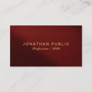Modern Elegant Template Professional Premium Thick Business Card