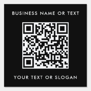 Modern Elegant Template QR Code Scan Me Yard Sign