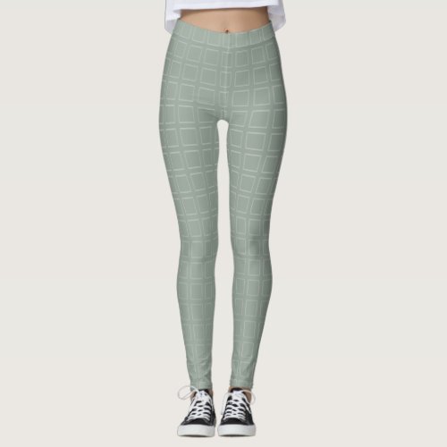 Modern Elegant Template Trendy Pastel Green Color Leggings