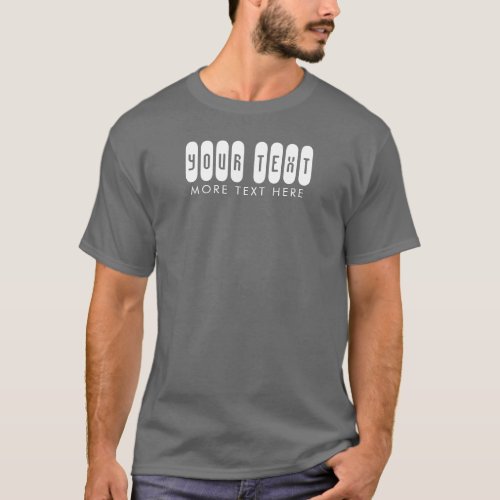 Modern Elegant Template Your Text Here Mens T_Shirt