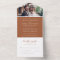 Modern Elegant Terracotta Photo RSVP Wedding