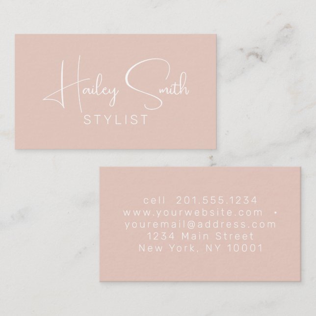Modern Elegant Terracotta Professional Business  Business Card (Front/Back)