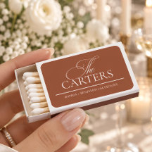 Modern Elegant Terracotta Wedding Favors