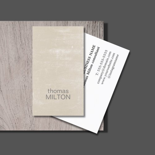Modern Elegant Texture Consultant Business Card