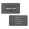 Modern Elegant Texture Grey Monogram Consultant