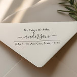 Modern Elegant The Future Mr. and Mrs. Wedding Self-inking Stamp<br><div class="desc">Custom-designed wedding address stamp featuring your personalized family name in modern elegant hand calligraphy.</div>