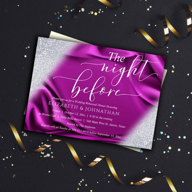 Modern Elegant The Night Before Rehearsal Dinner Invitation (Creator Uploaded)