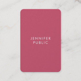 Modern Elegant Trend Colors Premium Pearl Finish Business Card