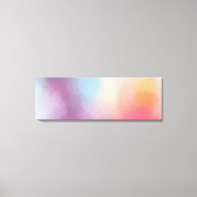 Modern Elegant Trendy Colorful Abstract Artwork Canvas Print (Front)